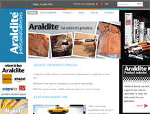 Tablet Screenshot of go-araldite.com